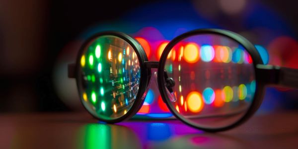 Óculos gerados por AI para portadores do daltonismo